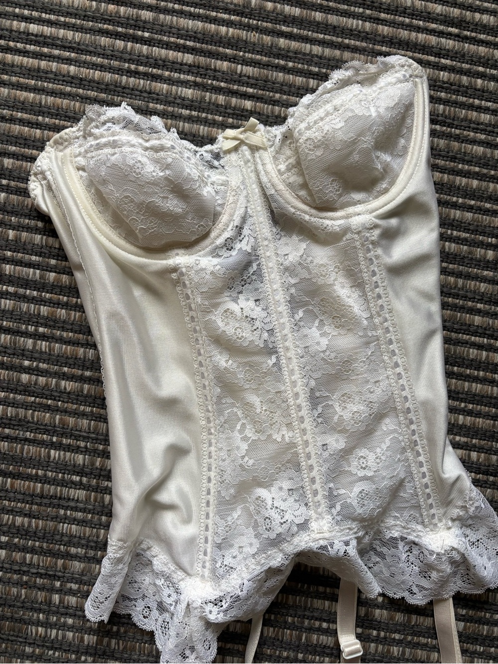 Ivory Lace Bustier Corset Top